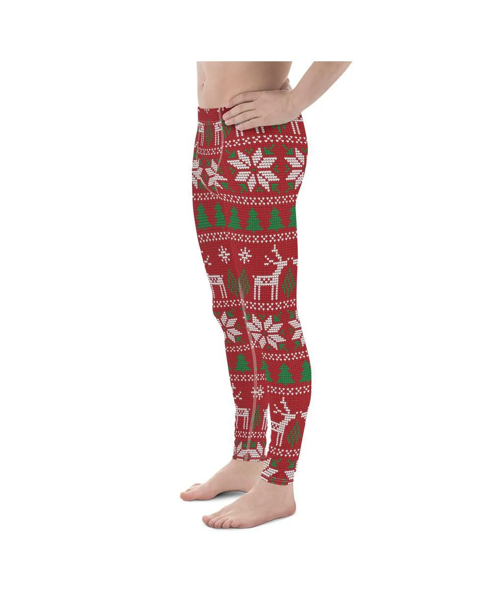 Red Ugly Christmas Meggings