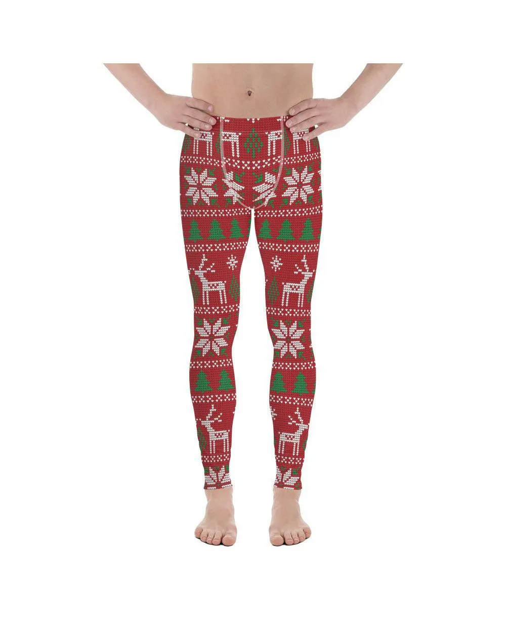 Red Ugly Christmas Meggings