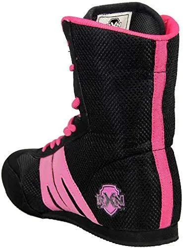 RXN BX-12 Black/Pink Boxing Shoe