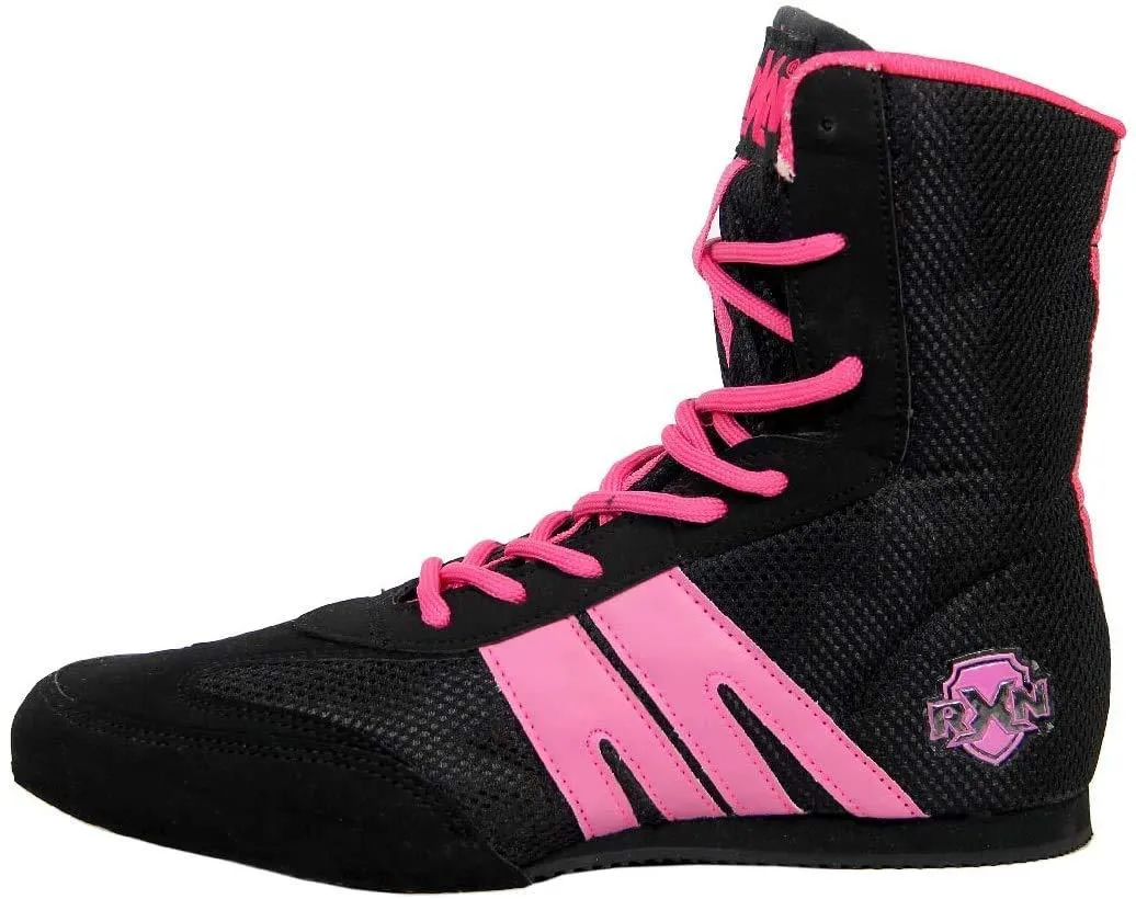 RXN BX-12 Black/Pink Boxing Shoe
