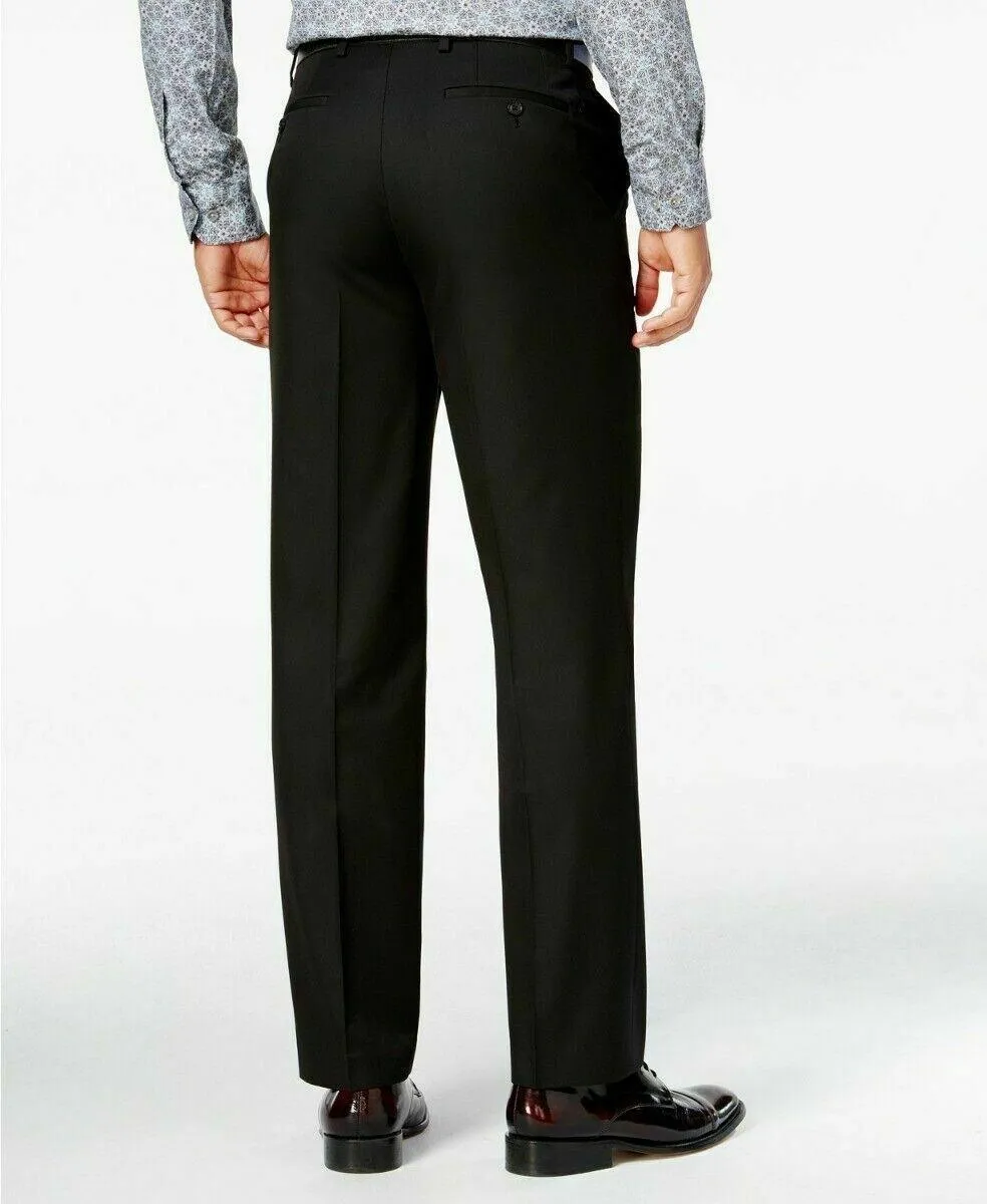 Sean John Mens Classic fit Dress Pants 38 / 30 Black Solid