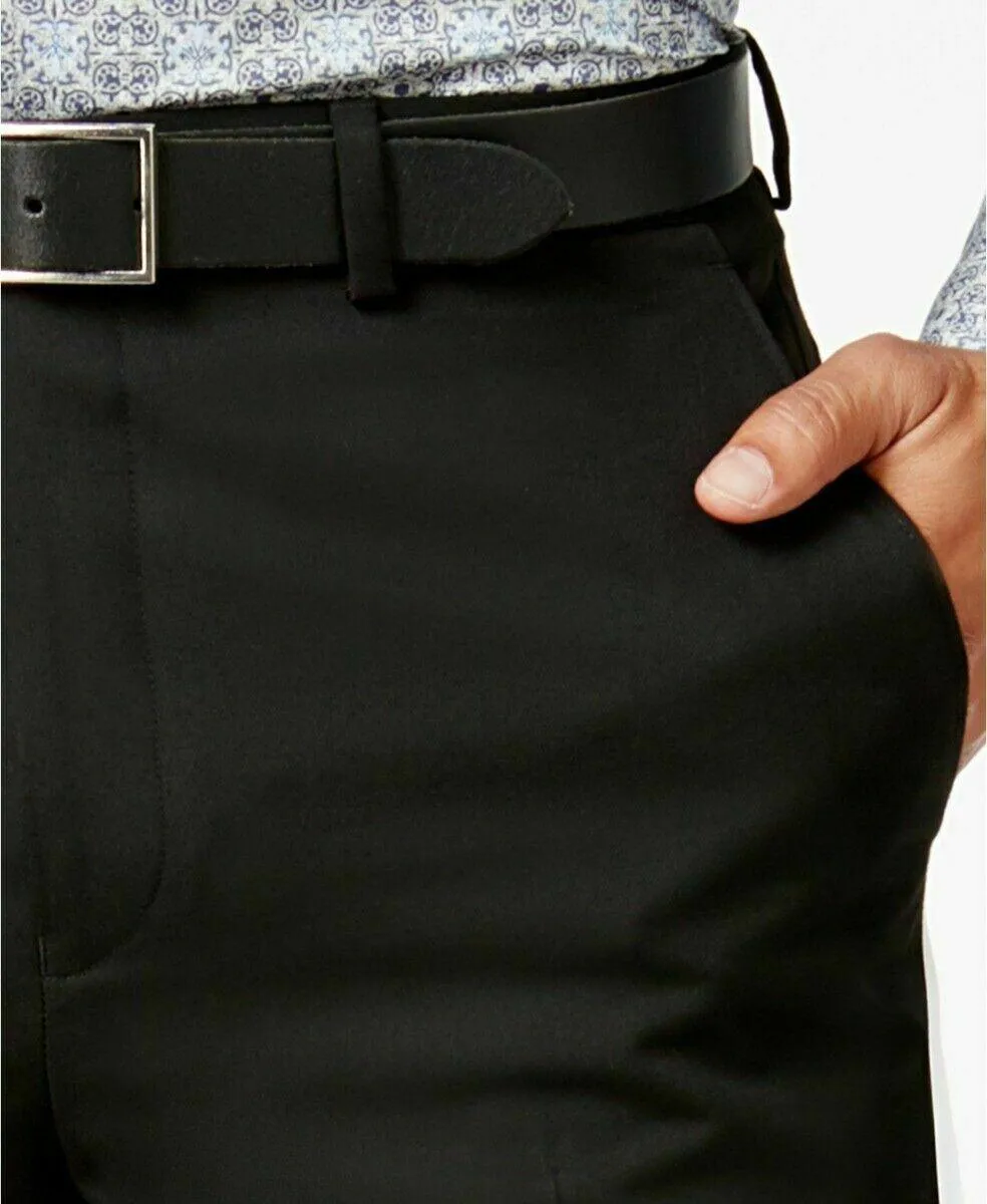 Sean John Mens Classic fit Dress Pants 38 / 30 Black Solid
