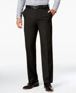 Sean John Mens Classic fit Dress Pants 38 / 30 Black Solid
