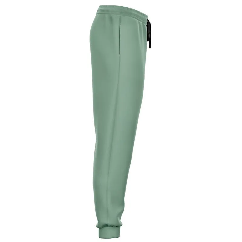 Shaded Pale Pastel Green Gray Joggers | Unisex | with PLUS sizes | C30M0Y30K30