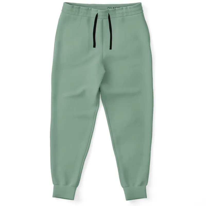Shaded Pale Pastel Green Gray Joggers | Unisex | with PLUS sizes | C30M0Y30K30