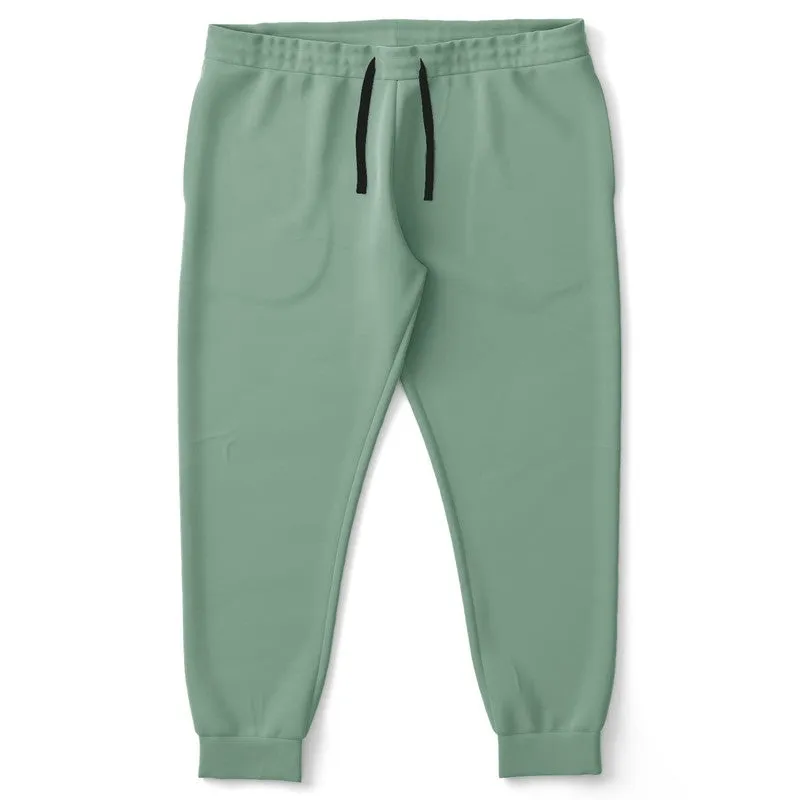 Shaded Pale Pastel Green Gray Joggers | Unisex | with PLUS sizes | C30M0Y30K30