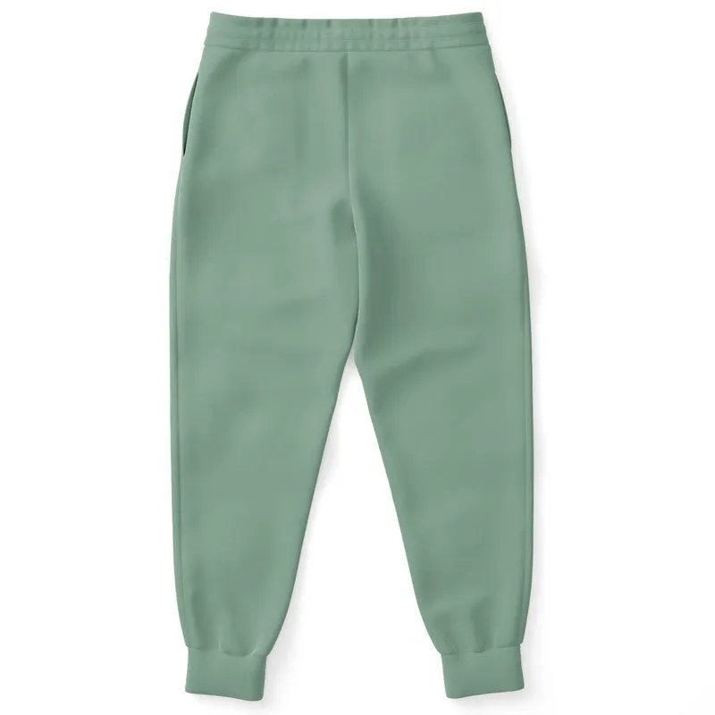 Shaded Pale Pastel Green Gray Joggers | Unisex | with PLUS sizes | C30M0Y30K30