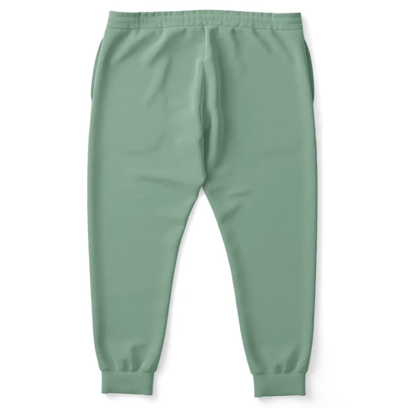 Shaded Pale Pastel Green Gray Joggers | Unisex | with PLUS sizes | C30M0Y30K30