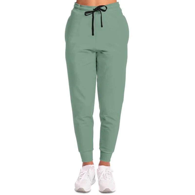 Shaded Pale Pastel Green Gray Joggers | Unisex | with PLUS sizes | C30M0Y30K30