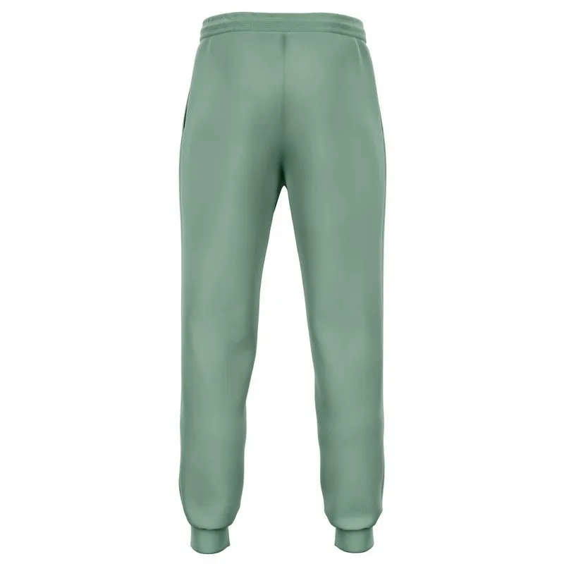 Shaded Pale Pastel Green Gray Joggers | Unisex | with PLUS sizes | C30M0Y30K30