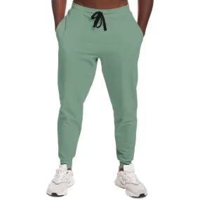 Shaded Pale Pastel Green Gray Joggers | Unisex | with PLUS sizes | C30M0Y30K30