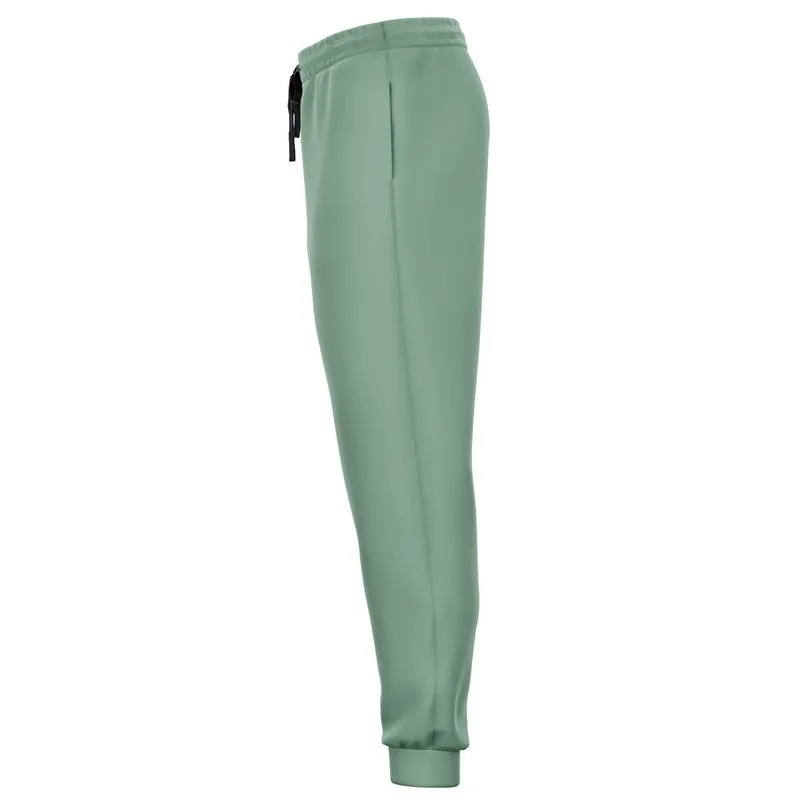 Shaded Pale Pastel Green Gray Joggers | Unisex | with PLUS sizes | C30M0Y30K30