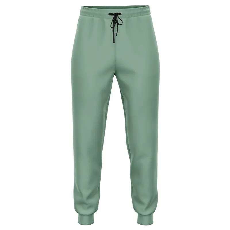 Shaded Pale Pastel Green Gray Joggers | Unisex | with PLUS sizes | C30M0Y30K30
