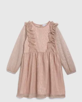 Shimmer Dress- Champagne Rose