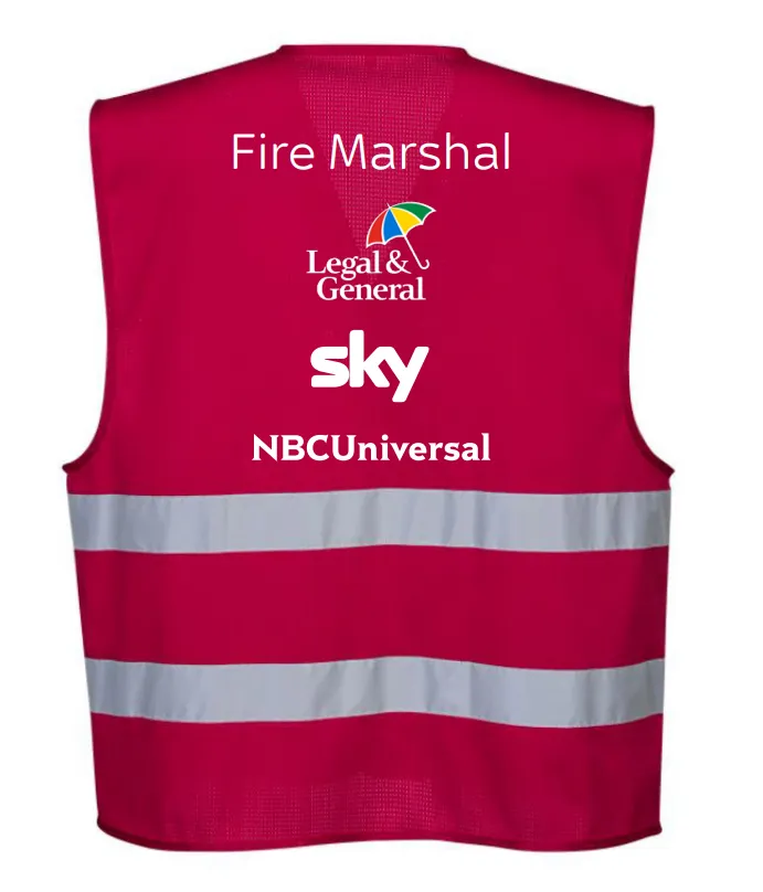 Sky Elstree Hi Vis Vest - Fire Marshal