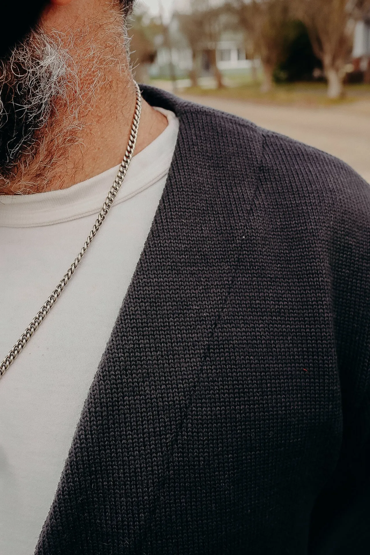 Slouchy Cardigan: Dark Charcoal