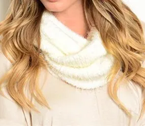 Snowfall Luxury Faux Angora Soft Infinity Scarf