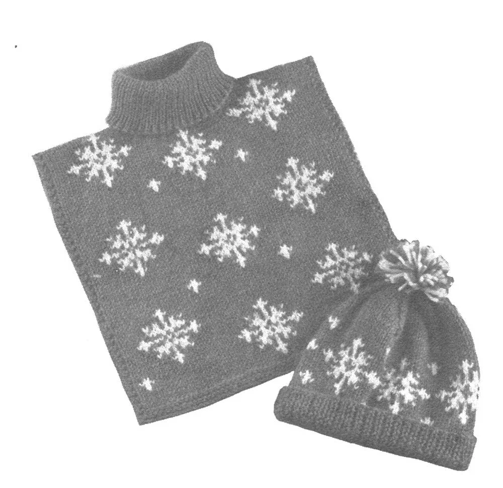 Snowflake Dickie & Matching Toque Pattern