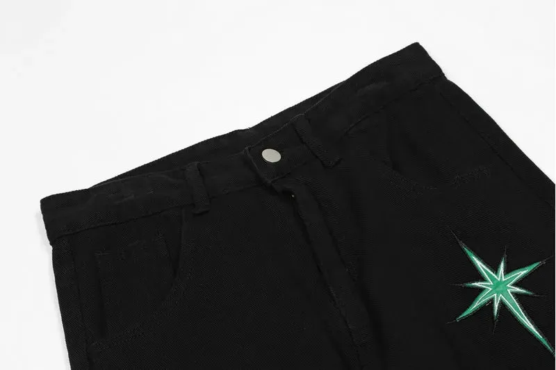 'Starlight' Embroidered Denim Jeans