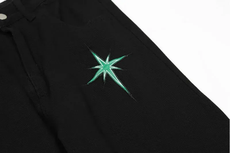 'Starlight' Embroidered Denim Jeans