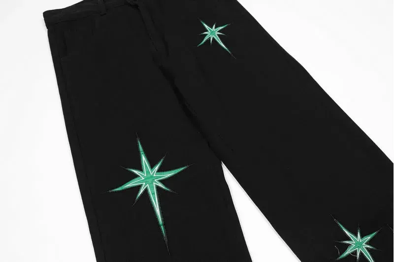 'Starlight' Embroidered Denim Jeans
