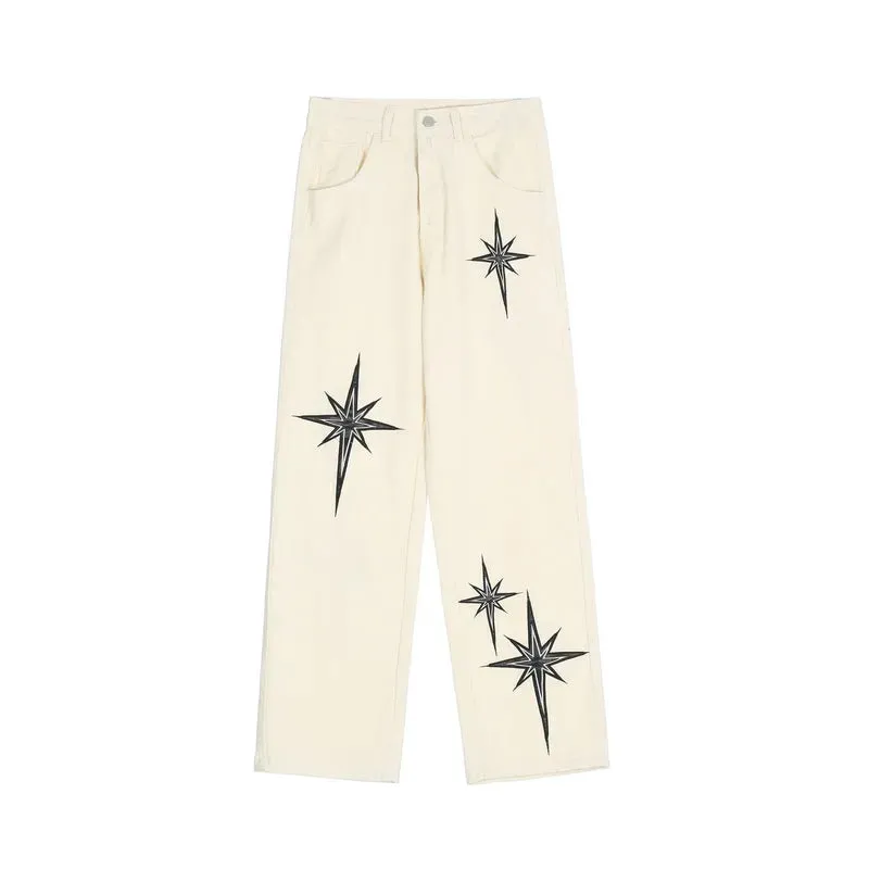 'Starlight' Embroidered Denim Jeans