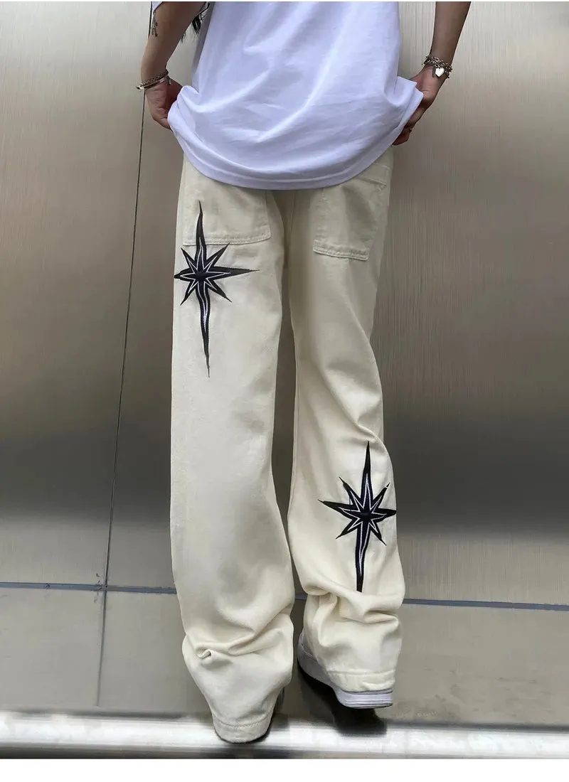 'Starlight' Embroidered Denim Jeans