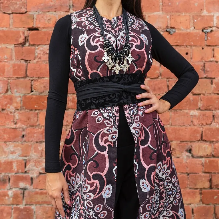 Stolen Moment Longline Vest - Brocade