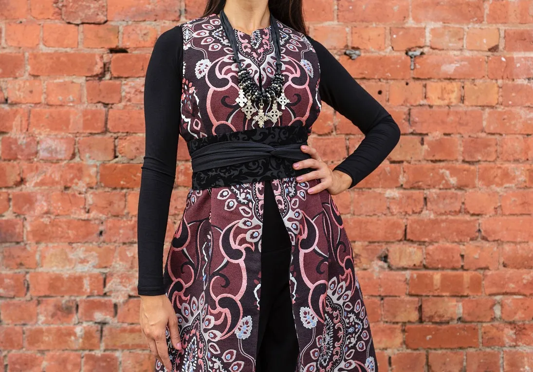 Stolen Moment Longline Vest - Brocade