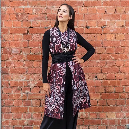 Stolen Moment Longline Vest - Brocade