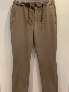 Teleria Zed Tan Cotton Drawstring Chino