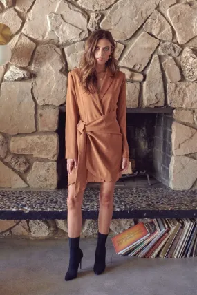 The Kelly Blazer Dress - Camel [S-L]