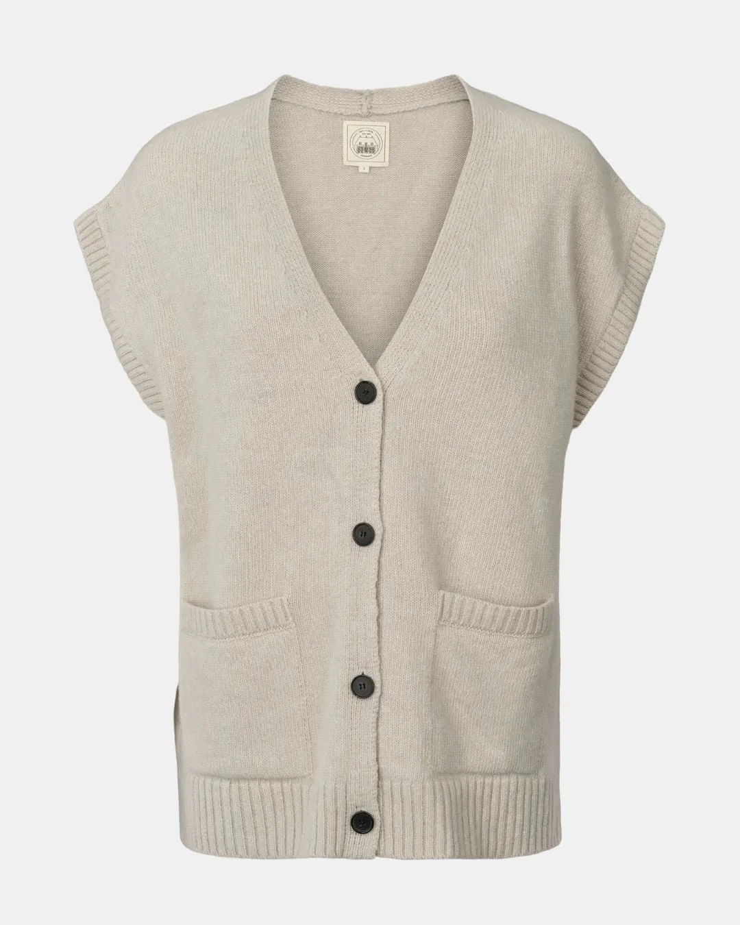 Thea Lambswool Vest GOTS 243975 - island fossil