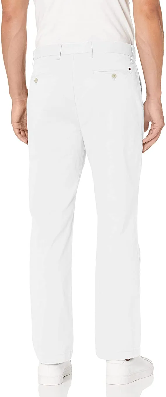 Tommy Hilfiger Men's Comfort Stretch Cotton Chino Pants   Color Bright White W30xL32