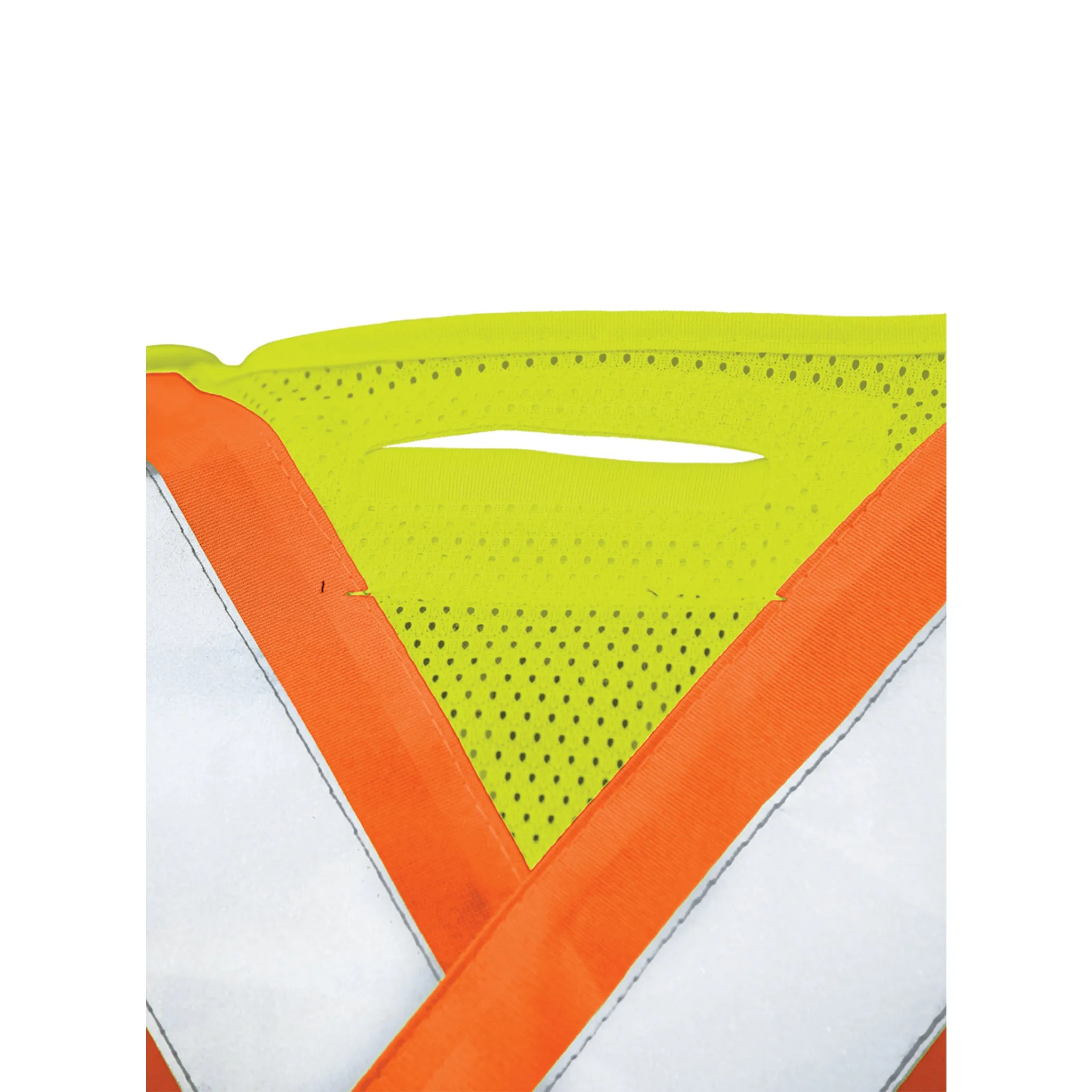 Tough Duck Men's Hi Vis Safety Work Vest S9I0 - CSA Birdseye Mesh, Tearaway, Reflective, Safety Harness Opening, Pockets, ANSI Compliant | Sizes S-3XL