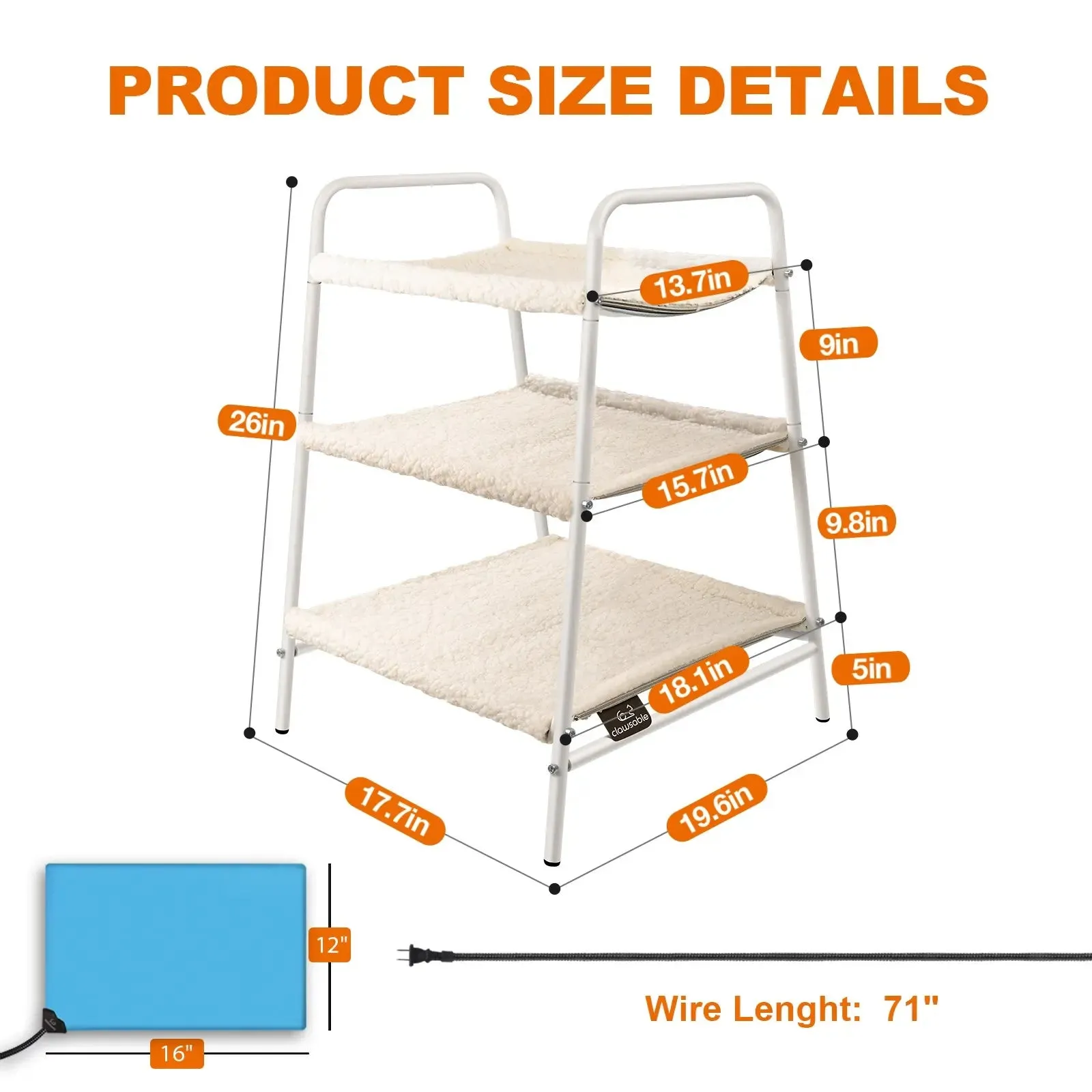 Triple Layer Heated Cat Tower