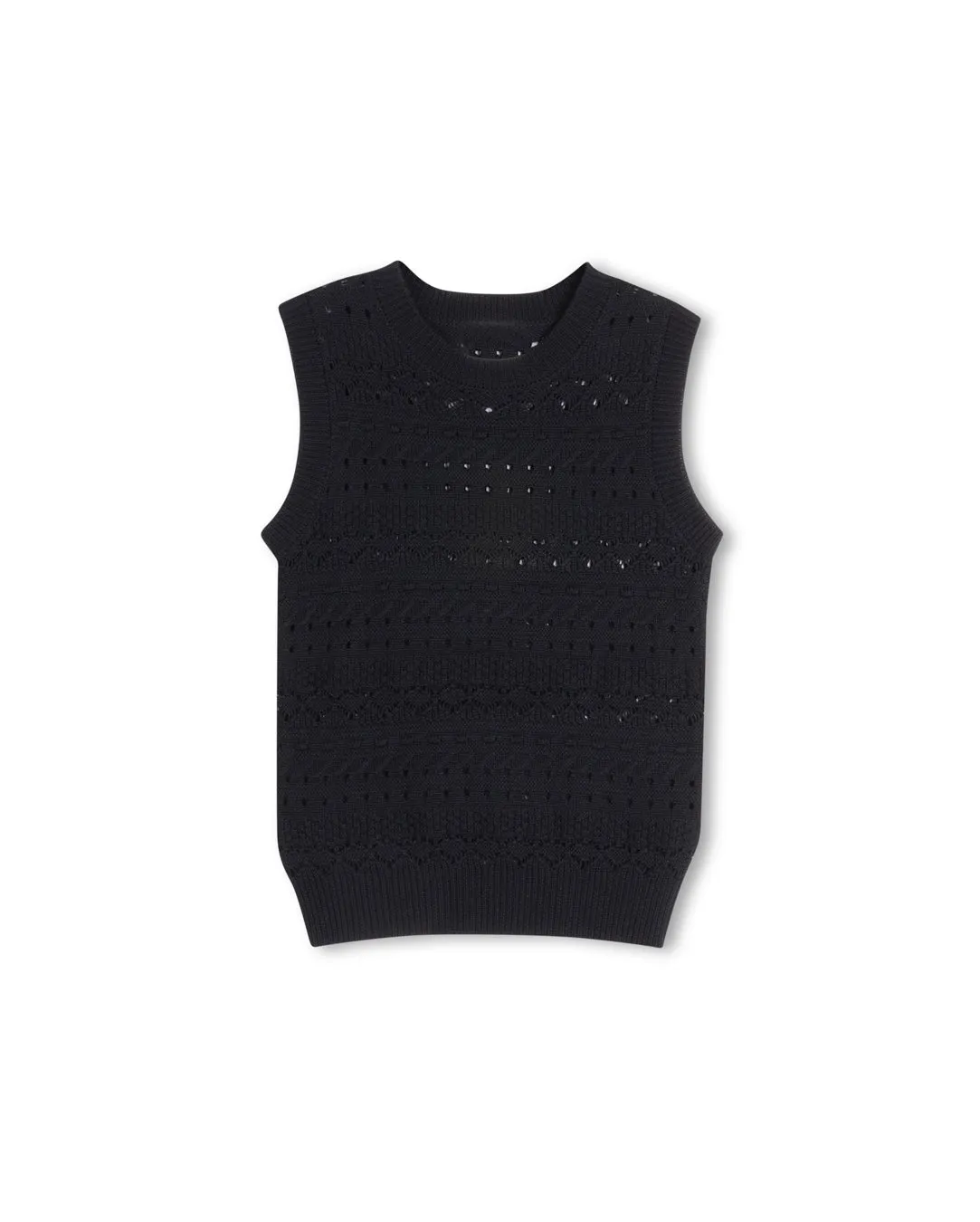 Tustello Pointelle Knitted Vest