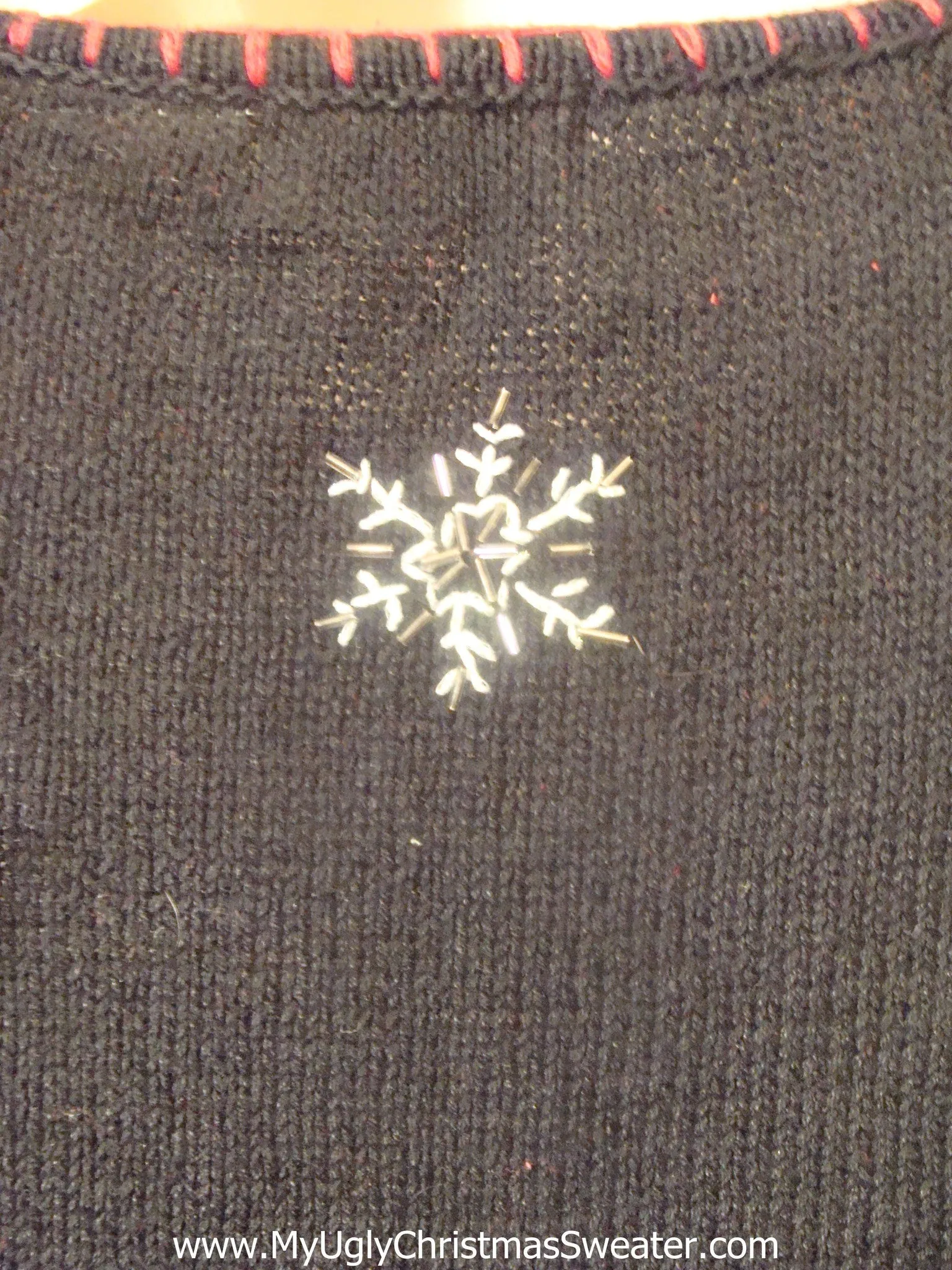 Ugly Christmas Sweater Vest Snowmen LET IT SNOW