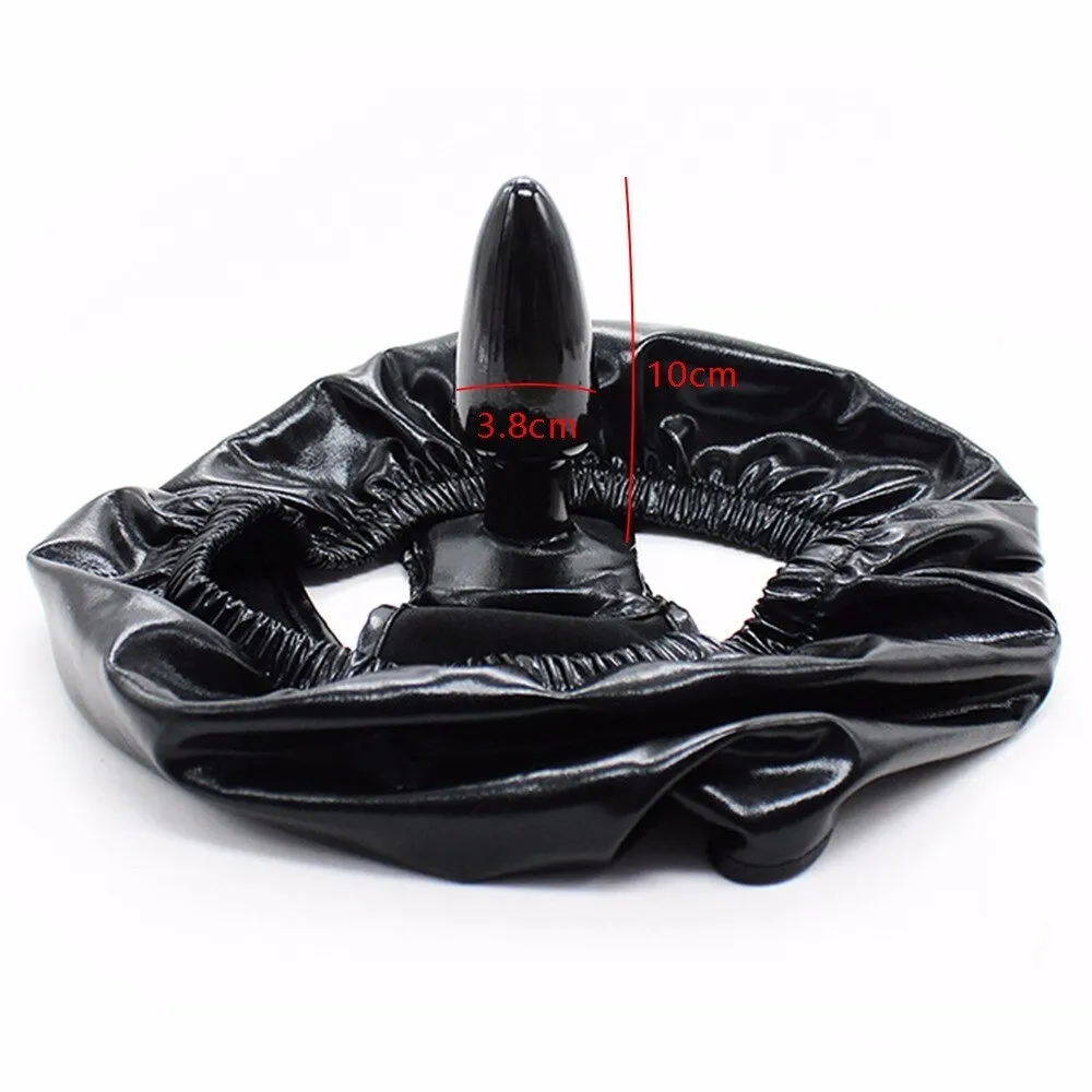 Underwear Strap-On Dildo for Women / PU Leather Panties with Penis / Clitoris Stimulator Dildo