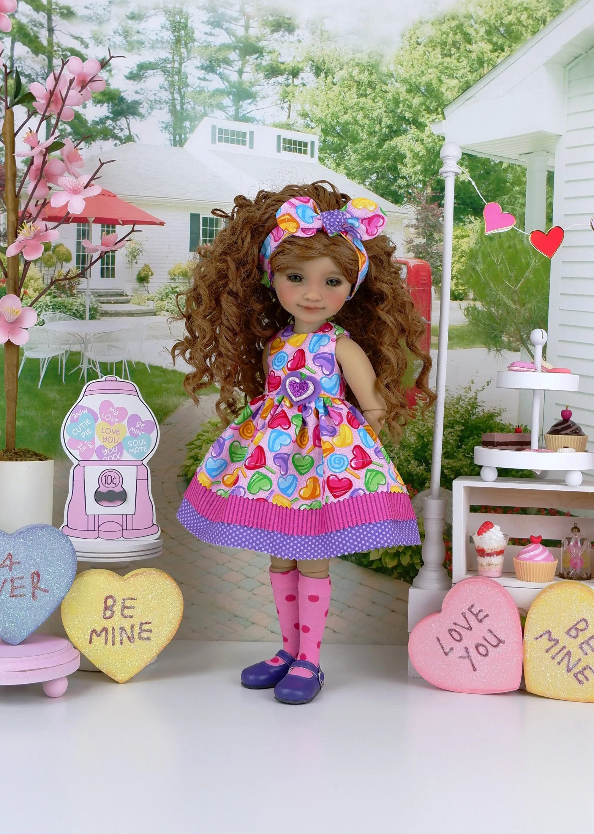 Valentine Candy - dress with shoes for Ruby Red Fashion Friends doll