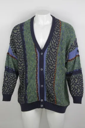 Vintage 80/90s Patterned Cardigan - XL