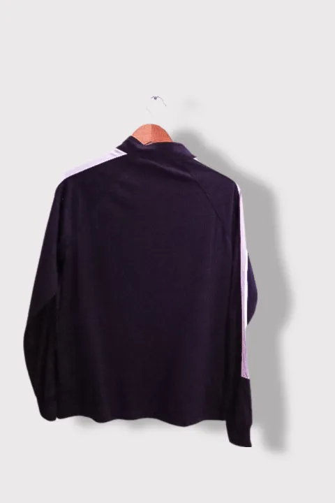 Vintage Black full zip small polyester track suit