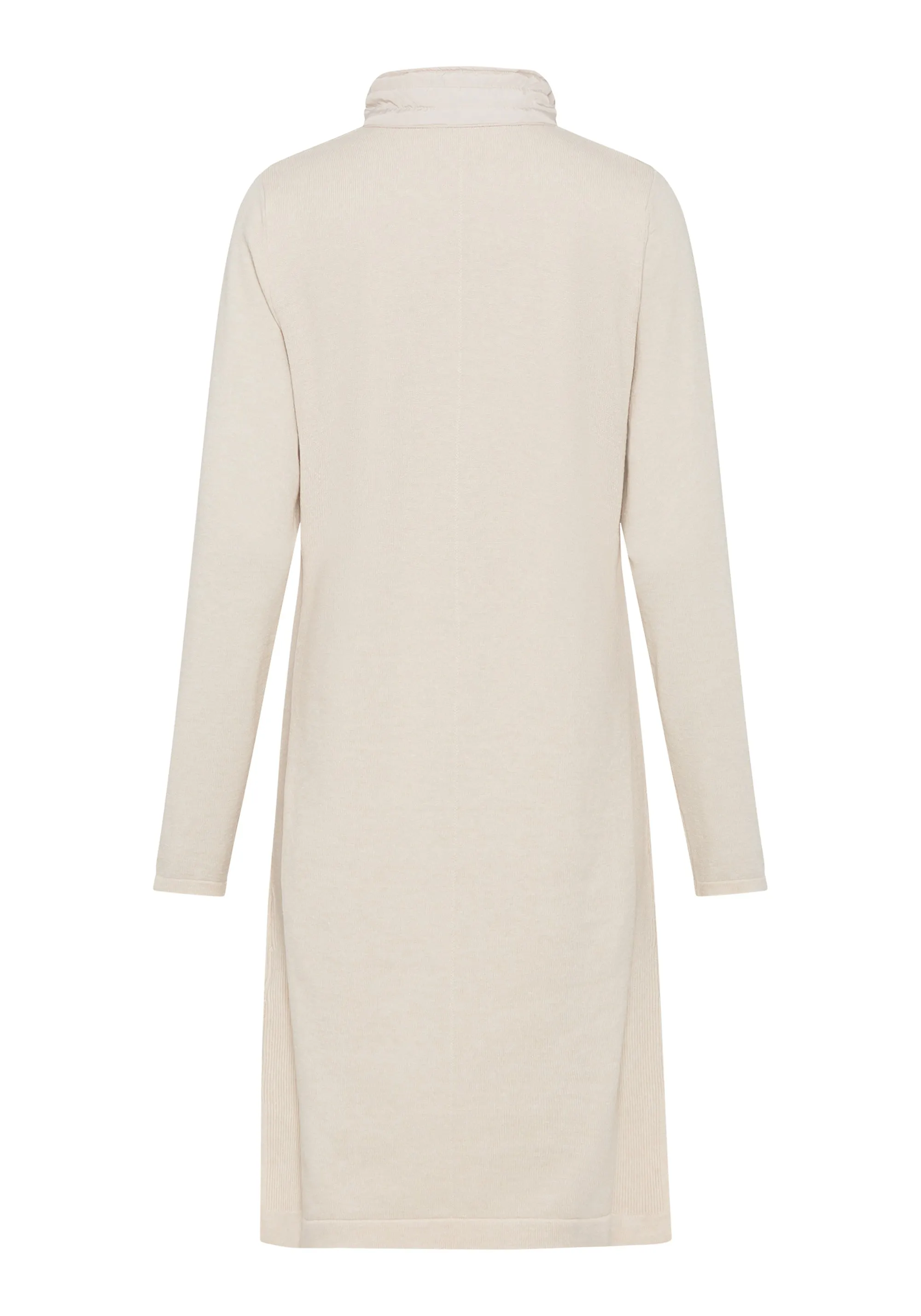 Viscose Blend 1/4 Zip Sweater Dress