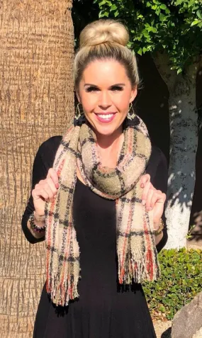 Warmer Style Pink Multi Scarf