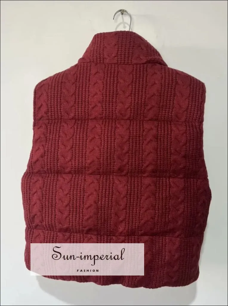 Women's Knitted Padded Vest