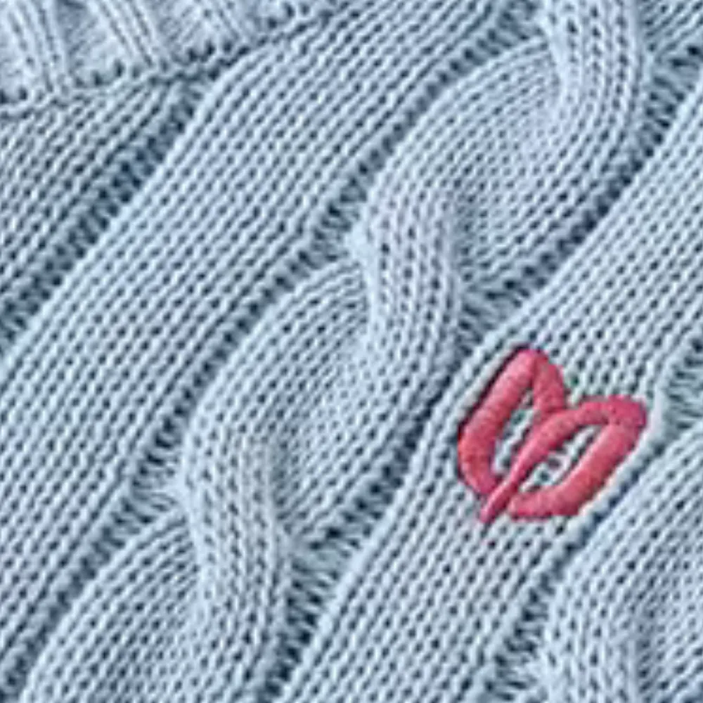 Women's Sweet Love Embroidered Knitted Vest